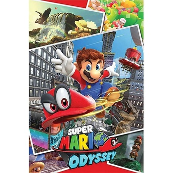 Pyramid International Plagát Super Mario Odyssey - Collage