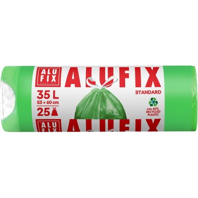 Alufix Pytle na odpad zatahovací HDPE 35 l 15 µm 25 ks zelené
