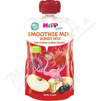 HiPP BIO Smoothie Jablko Banán Červené ovoce 120 ml
