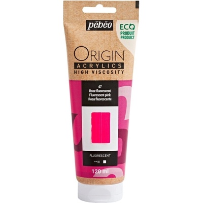 Pébéo Origin АКРИЛНА боя Fluorescent Pink 120 ml 1 бр (817147)