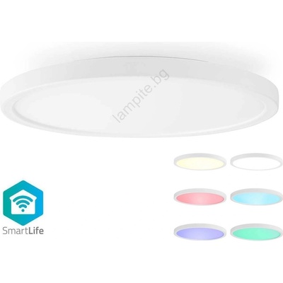 Nedis WIFILAC31WT - LED RGBW Димируема лампа LED/18W/230V 2700-6500K Wi-Fi (NE0678)