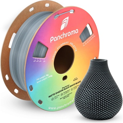 Polymaker Panchroma PLA Dual Matte Shadow Black (White-Black) - 1, 75 mm / 1000 g (CA04049)