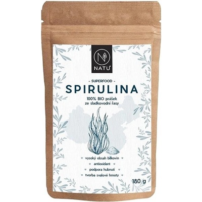 Natu Spirulina BIO prášok 180 g