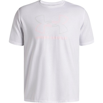 Under Armour Foundation Short Sleeve Mens - White/Pink