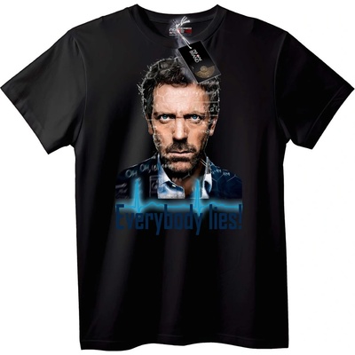 NOONEBRAND Тениска House M. D. : Всички Лъжат! - 2XL, Black