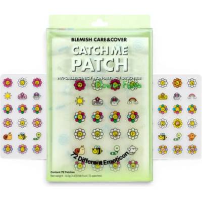 Catch Me Patch Obrázkové náplasti na akné EMOTICON FLOWER FESTA 72 ks