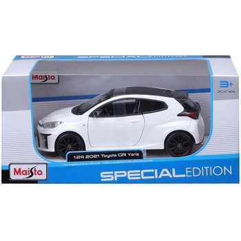 Maisto SP EDITION Кола 2021 Toyota GR Yaris 1: 24 бяла (1010524F)