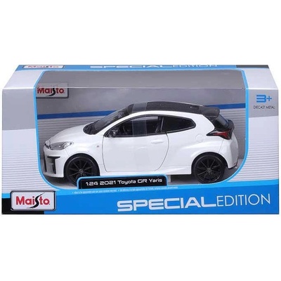 Maisto SP EDITION Кола 2021 Toyota GR Yaris 1: 24 бяла (1010524F)