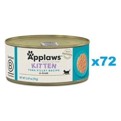APPLAWS Cat Kitten Tuna in Broth s tuniakom vo vývare pre mačiatka 72x 70 g