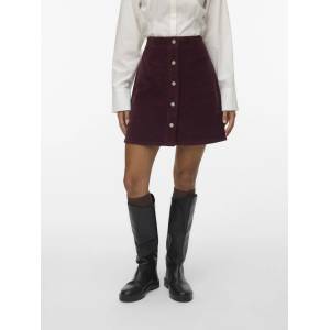 Vero Moda Късо кордюройно пола с копчета винена Vero Moda | Cherven | ЖЕНИ | M