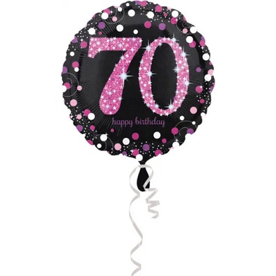 Amscan Фолиев балон 70 брукатен розов