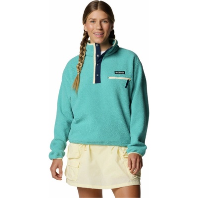 Columbia Helvetia II Cropped Half Snap Fleece svetlozelená