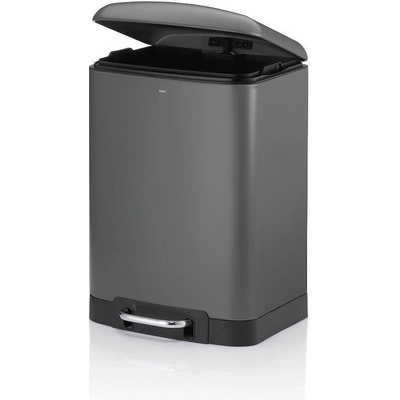 Kela Кош за отпадъци с педал KELA Davino 12 л, сив мат (1492)