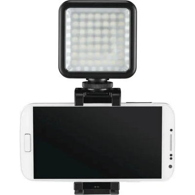 Hama LED лампа Hama 49 BD, за допълнително осветяване на записи с камера и смартфон, Черна (4641)