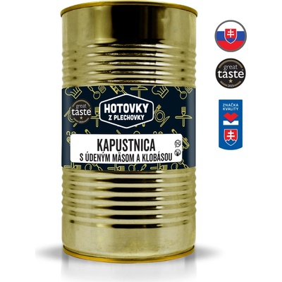 Hotovky z plechovky Kapustnica s údeným mäsom a klobásou 1,2 l