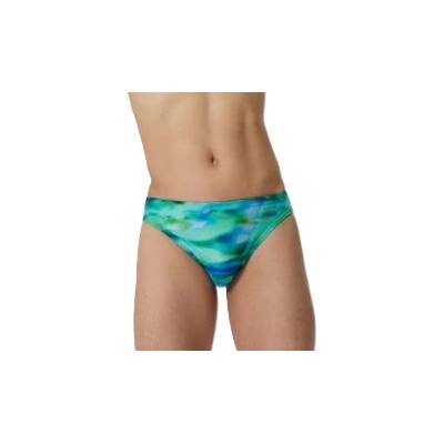 Speedo printed brief green/blue m - uk34