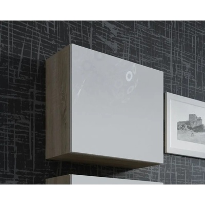 Cama meble Шкаф Cama Square VIGO 50/50/30 дъб сонома/бял гланц (WIK VIGO son/b)