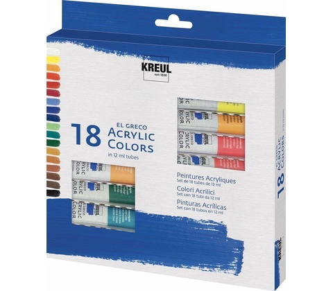 Sada akrylových barev El Greco 24 x 12 ml