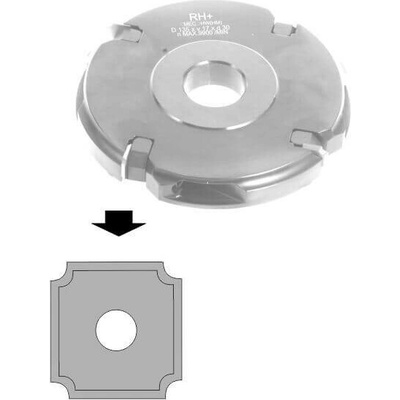 Nůž multi HW - 4x R4 pro frézu zaoblovací MULTIRADIUS