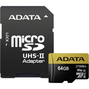 ADATA microSDXC 64GB UHS-II U3 AUSDX64GUII3CL10-CA1