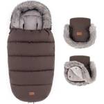 PETITEMARS PETITE&MARS Комплект зимен чувал Comfy 4в1 + ръкавици за количка Furry Rich Brown (VP-F197758)