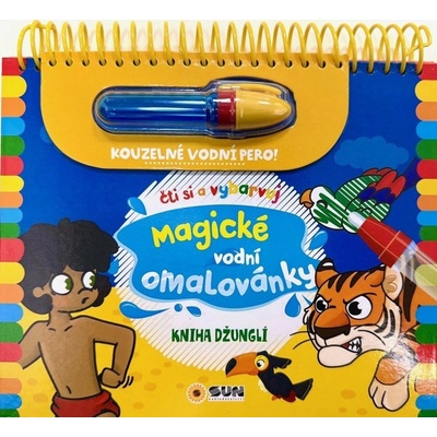 Kniha džunglí Čti a vybarvuj Magické vodní omalovánky