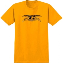 Antihero Basic Eagle pánske tričko s krátkym rukávom gold black