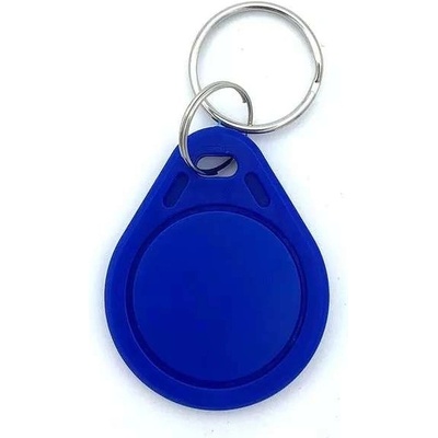 Přívěsek na klíče RFID čip Mifare 1356MHz 1K UID S50 modrý