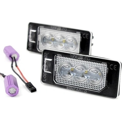 Einparts LED osvětlení SPZ VW Sharan II 2010 - 2022 s CANBUS jednotkou, 3 LED