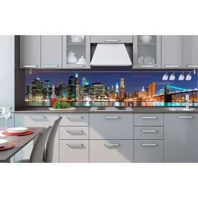 DIMEX KI260-017 Samolepící fototapeta do kuchyně Manhattan rozměry 260 x 60 cm