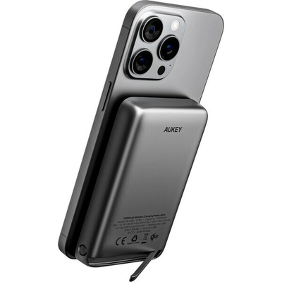 Aukey PB-MS06 10000 mAh sivá