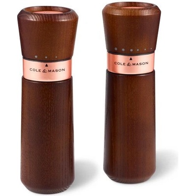 COLE&MASON Комплект мелнички за сол и пипер LYNDHURST CHESTNUT ROSE GOLD (Cole-&-Mason-H-331935)