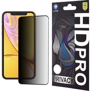 LITO Протектор за iPhone XR / iPhone 11 - Lito HD Pro Privacy - Черен