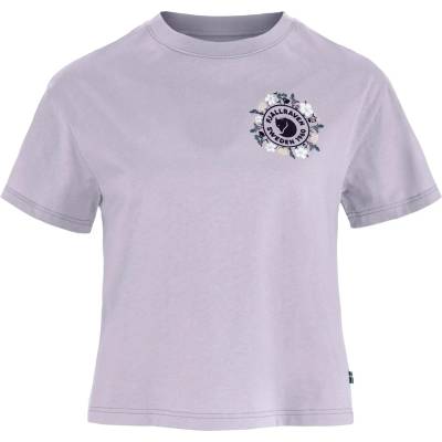 Fjällräven Дамска тениска Fjällräven Women's Fjällblomster Logo T-Shirt - Lavender Mist - размер XL (916-6338-0215)