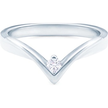 SAVICKI Годежен пръстен savicki: бяло злато, диамант