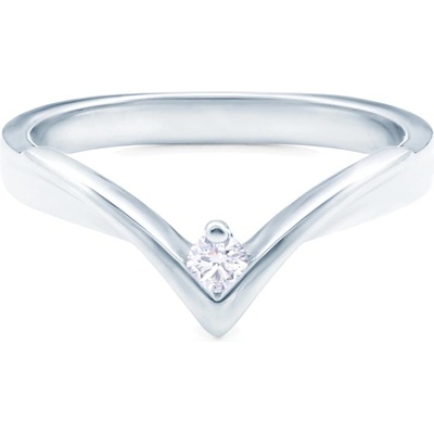 SAVICKI Годежен пръстен savicki: бяло злато, диамант