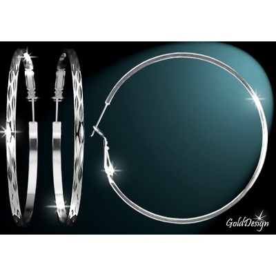 Gold Design kreole Eros 3 rhodium GD948