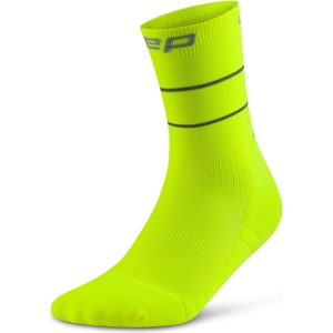 CEP Мъжки чорапи за бягане CEP Pro Run Reflective Mid Cut 2.0 Running socks - Neon Yellow (207-0560-0213)