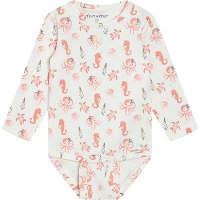 Minymo Детско ежедневно термо бельо Minymo Kid's Body L/S AOP Body - Vanilla Ice - размер 80 (EU) (714-1853-0114)