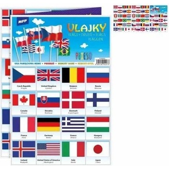 Pexeso papírové Vlajky