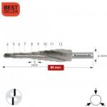 Karnasch Стъпално свредло Ø 4-12 mm (x 5 mm), HSS-XE без покритие, 2x спирален канал, BESTSELLER (1491)