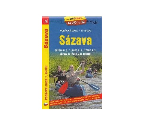 Sázava vodácká mapa