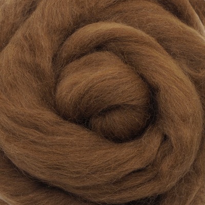 Ovčí vlna Merino česaná jemná 20 g hnědá světlá 64