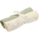 Little Dutch Бебешки памучни пелени Little Dutch - Forest Treasures/Sage, 2 броя, 70 х 70 cm (TE51894030) - baby