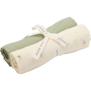 Little Dutch Бебешки памучни пелени Little Dutch - Forest Treasures/Sage, 2 броя, 70 х 70 cm (TE51894030) - baby