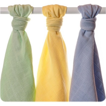 Kikko Detské tetra osušky z biobavlny XKKO Organic 90x100cm Staré časy Pastels pre chlapcov (3ks)