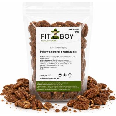 FITBOY Pekany so škoricou a morskou soľou 250 g
