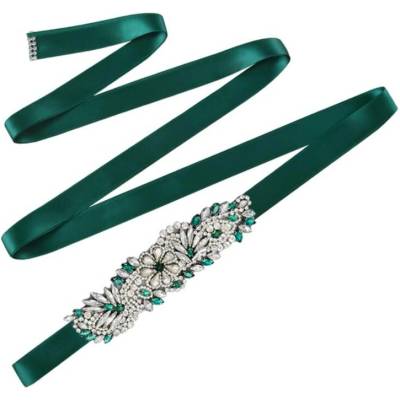 Naishide Jewelry Luxusní pás Flower zelená