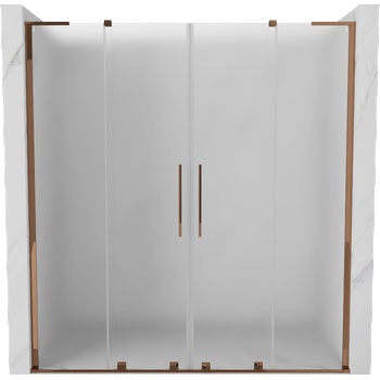 Mexen Velar L Duo плъзгащи се душ врати 170 см, матирано, розово злато - 871-170-003-32-60 (871-170-003-32-60)