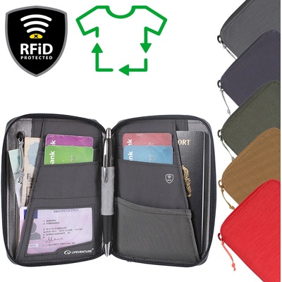 Lifeventure RFiD Mini Travel Wallet peněženka Šedá